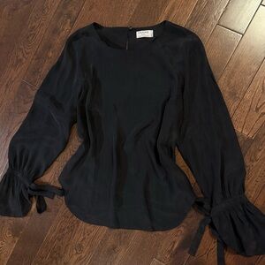 Frame 100% Silk Women's Black Blouse
